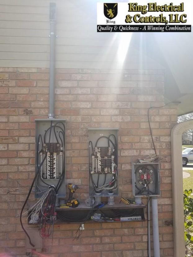 A recent local electrician job in the Lafayette, LA area