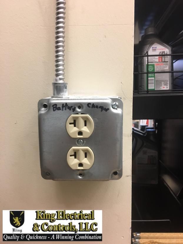A recent electricians job in the Lafayette, LA area
