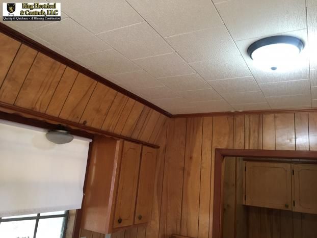 A recent led lighting installation job in the Lafayette, LA area